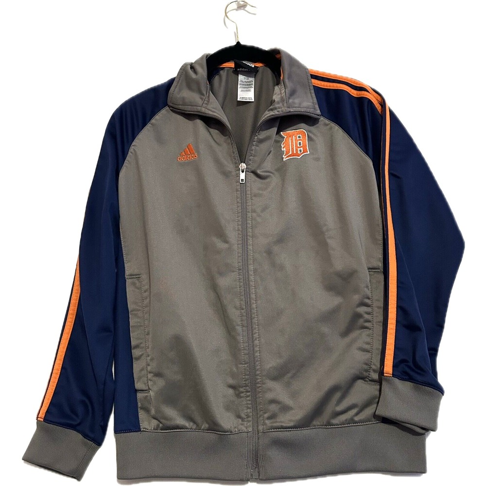 Adidas Jacket Boys Size M (10/12) Detroit Tigers Full Zip